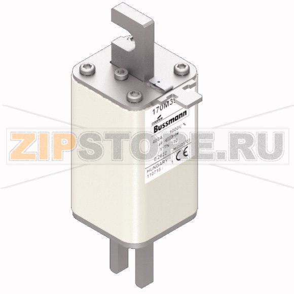 Предохранитель, 400 A, AC 1000 В, 150 кА, DIN 1, 43x61x138 мм, aR, DIN, IEC Eaton FUSE 400A 100 