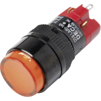 Кнопка 250 В/AC, 5 А, 1 x выкл/вкл, с фиксацией, IP40, 1 шт DECA D16LAR1-1abJO