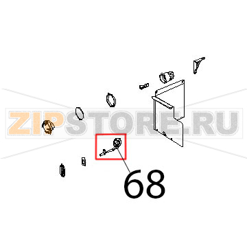 Sonda temperatura PT100, L=1000 Unox XBC 815G Sonda temperatura PT100, L=1000 Unox XBC 815GЗапчасть на деталировке под номером: 68