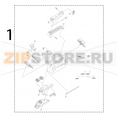 Paper guide assembly TSC CPX4P Paper guide assembly TSC CPX4PЗапчасть на деталировке под номером: 1