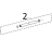 Kit upper media guide rod Zebra S600