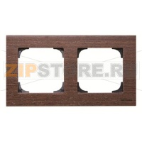 Рамка двухместная, дерево венге ABB 2CLA857200A2101