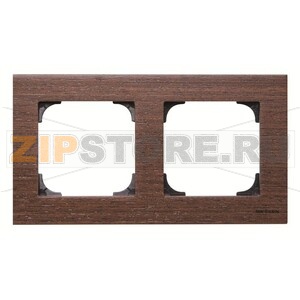 Рамка двухместная, дерево венге ABB 2CLA857200A2101 