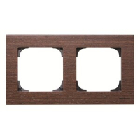 Рамка двухместная, дерево венге ABB 2CLA857200A2101