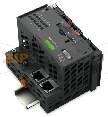 Контроллер PFC200; 2 x ETHERNET, RS-232/-485; Технология телеуправления; Extreme; темно-серые Wago 750-8202/040-001 The PFC200 Controller is a compact PLC for the modular WAGO I/O System. Besides network and fieldbus interfaces, the controller supports all digital, analog and specialty modules found within the 750/753 Series. Two ETHERNET interfaces and an integrated switch enable line topology wiring. An integrated Webserver provides user configuration options, while displaying PFC200 status information.Besides the processing industry and building automation, typical applications for the PFC200 include standard machinery and equipment control (e.g., packaging, bottling and manufacturing systems, as well as textile, metal and wood processing machines).Programming per IEC 61131-3Programmable via WAGO-I/O-PRO V2.3Direct connection of WAGO I/O modules2 x ETHERNET (configurable), RS-232/485 Linux operating system with RT?Preempt patch Configuration via CODESYS or Web-Based Management interface Maintenance-freeThe device is ideal for operation in extreme environments thanks to:Extended temperature rangeGreater immunity to impulse voltages and electromagnetic interferenceHigher vibration and shock resistance...