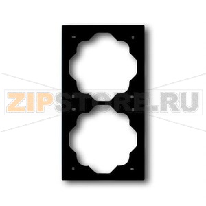 Рамка двухместная, чёрный бархат ABB 2CKA001754A4425 