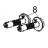 Shaft support housing Zebra TLP-2746e