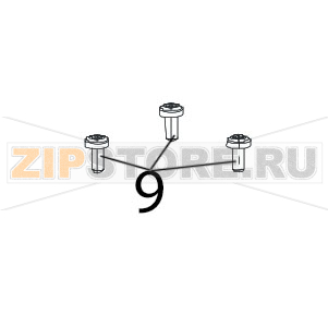 Screw M2.5x6 Zebra TTP-2010 Screw M2.5x6 Zebra TTP-2010Запчасть на деталировке под номером: 9