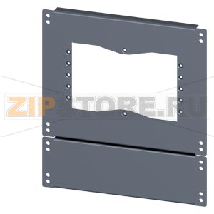 SIVACON, base, with cutouts for flanges, IPXX, T: 500 mm, W: 400 mm, zinc-plated Siemens 8MF1045-2UB52-0 