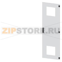 SIVACON, door, right, with cutout for filter fan, with ventilation openings H: 2000 mm, W: 600 mm, RAL 7035, Protection class 1 Siemens 8MF1060-2UT14-3BA2