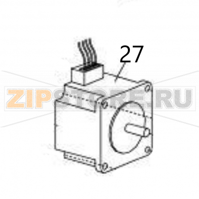 Stepping motor Sato DR308e Stepping motor Sato DR308eЗапчасть на деталировке под номером: 27Название запчасти на английском языке: Stepping motor Sato DR308e.