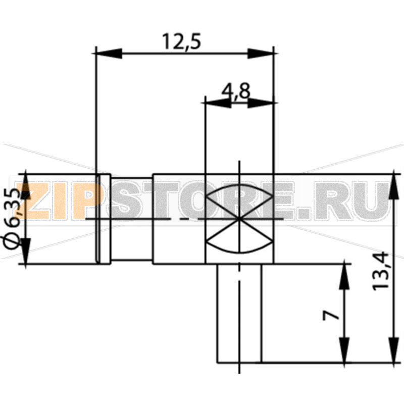 Разъем SMB, 50 Ом, 1 шт Telegärtner J01161A0091 