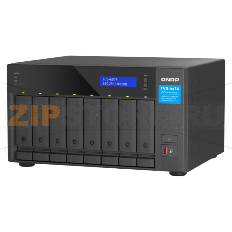Накопитель сетевой QNAP TVS-H874 