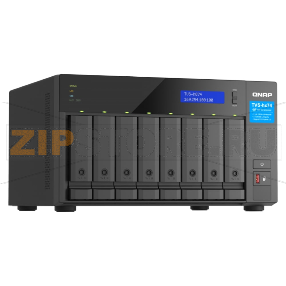 Накопитель сетевой QNAP TVS-H874 