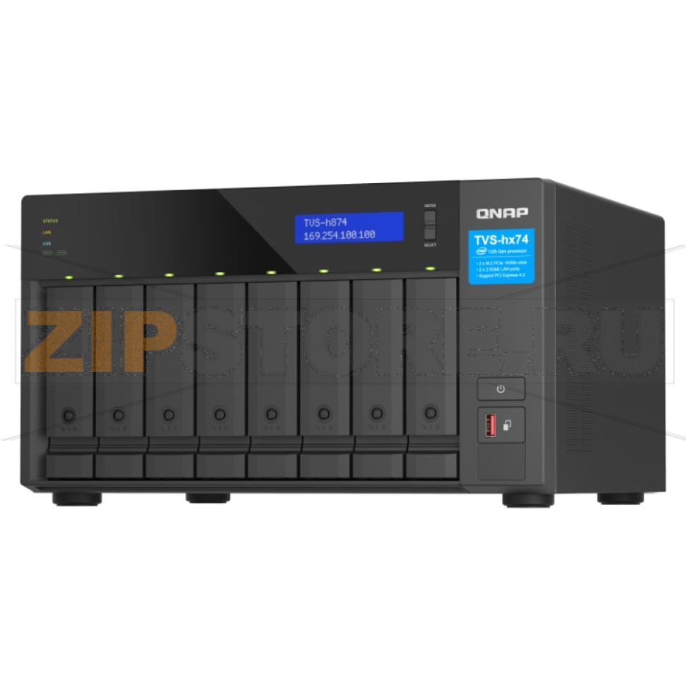 Накопитель сетевой QNAP TVS-H874 