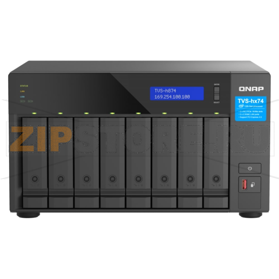 Накопитель сетевой QNAP TVS-H874 
