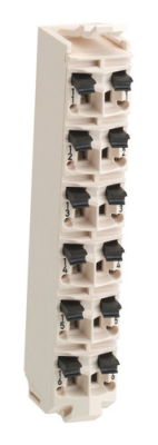 Колодка клеммная 24 В, 16 зажимов, белая Schneider Electric TM5ACTB16 