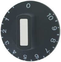 KNOB BLACK ø 50 mm 1-10