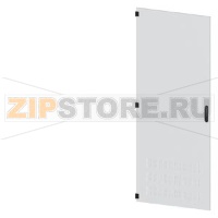 SIVACON, door, left, ventilated, IP40, H: 2200 mm, W: 800 mm, RAL 7035, Protection class 1 Siemens 8MF1280-2UT15-2BA2