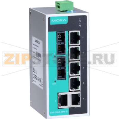 Коммутатор MOXA EDS-208A-S-SC 