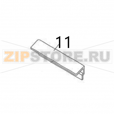 Guide plate (stacker) Sato DR308e Guide plate (stacker) Sato DR308eЗапчасть на деталировке под номером: 11Название запчасти на английском языке: Guide plate (stacker) Sato DR308e.