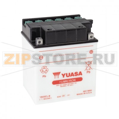 YUASA YB30CL-B Мото аккумулятор Yuasa YB30CL-B Напряжение АКБ: 12VЕмкость АКБ: 30Ah