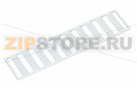 Маркировочная карта WMB; в картах; МАРКИРОВАНО; 1A, 1B, ..., 1G, 1H, ... до 10A, 10B, ..., 10G, 10H; растягиваемые 4 - 4,2 мм; Вертикальная маркировка; с креплением на защелке; белые Wago 793-4958