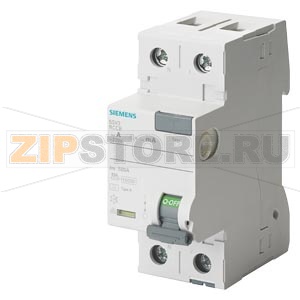УСТРОЙСТВО ЗАЩИТНОГО ОТКЛЮЧЕНИЯ ТИП A 25/2 300MA 2МОД. N-СЛЕВА Siemens 5SV3612-6KL 