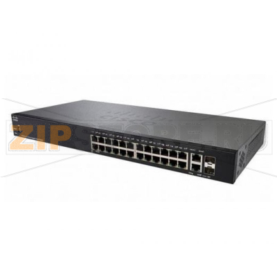 Коммутатор 1 Гб/с, 24 порта, RJ-45 Cisco SG250-26HP-K9-EU 