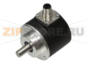 Инкрементальный поворотный шифратор Incremental Encoder for special applications RVI58N-*******1 Pepperl+Fuchs General specificationsDetection typephotoelectric samplingPulse countmax. 50000Functional safety related parametersMTTFd140 aMission Time (TM)20 aL10h70 E+9 at 6000 rpmDiagnostic Coverage (DC)0 %Electrical specificationsOperating voltage10 ... 30 V DCNo-load supply currentmax. 60 mAOutputOutput typepush-pull, incrementalVoltage drop< 3 VLoad currentmax. per channel 40 mA , short-circuit protected, reverse polarity protectedOutput frequencymax. 200 kHzRise time400 nsConnectionConnectortype 9416 (M23), 12-pin, type 9416L (M23), 12-pin or M12 connector, 8-pinCable&empty7.8 mm, 6 x 2 x 0.14 mm2, 1 mStandard conformityDegree of protectionDIN&nbspEN&nbsp60529, IP65Climatic testingDIN&nbspEN&nbsp60068-2-78 , no moisture condensationEmitted interferenceEN&nbsp61000-6-4:2007/A1:2011Noise immunityEN&nbsp61000-6-2:2005Shock resistanceDIN&nbspEN&nbsp60068-2-27, 100&nbspg, 3&nbspmsVibration resistanceDIN&nbspEN&nbsp60068-2-6, 10&nbspg, 10&nbsp...&nbsp2000&nbspHzApprovals and certificatesUL approvalcULus Listed, General Purpose, Class 2 Power SourceAmbient conditionsOperating temperature-5 ... 80 °C (23 ... 176 °F) , movable cable -20 ... 80 °C (-4 ... 176 °F) , fixed cable -40 ... 80 °C (-40 ... 176 °F) with Option T , fixed cableStorage temperature-40 ... 85 °C (-40 ... 185 °F)Mechanical specificationsMaterialHousingpowder coated aluminumFlange3.1645 aluminumShaftStainless steel 1.4305 / AISI 303Massapprox. 350 gRotational speedmax. 12000 min -1Moment of inertia&le 25  gcm2Starting torque&le 1.5 NcmShaft loadAxial40 N at max. 6000 min-110 N at max. 12000 min-1Radial60 N at max. 6000 min-120 N at max. 12000 min-1