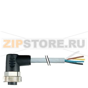 СИЛОВОЙ КАБЕЛЬ  7/8 ДЛЯ 24V, SWITCHED И UNSWITCHED PREASSEMBLED C 1X7/8 ONE SIDE ANGLED, 1,5MM2 FEMALE, 5POLE, LENGTH 5,0M Siemens 3RK1902-3GB50 
