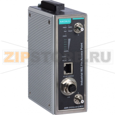 Адаптер сетевой, беспроводной MOXA AWK-3131A-M12-RCC-EU-T 