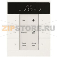 Регулятор комнатной температуры, 6-клавишный, SBR/U6.0.1-884, белый ABB 2CKA006330A0042