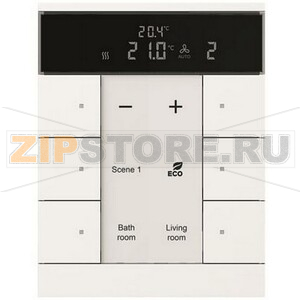 Регулятор комнатной температуры, 6-клавишный, SBR/U6.0.1-884, белый ABB 2CKA006330A0042 