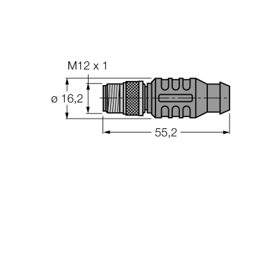 Кабель PROFIBUS Turck RSSW-D9T451-0.3M 