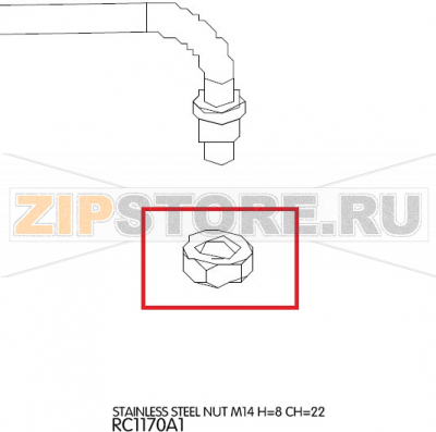 Stainless steel nut M14 H=8 CH=22 Unox XVC 105 Stainless steel nut M14 H=8 CH=22 Unox XVC 105Запчасть на деталировке под номером: 37Название запчасти на английском языке: Stainless steel nut M14 H=8 CH=22 Unox XVC 105