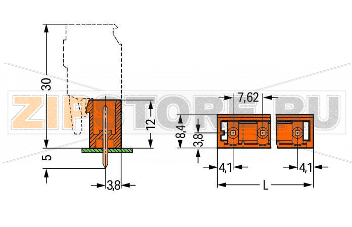 MCS MIDI Classic Вилка THT; 1.2 x 1.2 mm solder pin; прямые; Шаг контактов 7,62 мм; 12-пол.; оранжевые Wago 231-772/001-000 Исполнение с выводами под запрессовку обеспечивает крепление к печатной плате без пайки100% защита от неправильного подсоединенияВозможны варианты кодировки...
