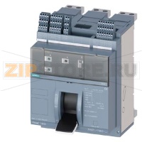 fixed-mounted molded case circuit breaker w. handle frame 1600; 4AUX and trip alarm switch S24; Icu "M" Icu=55kA @ 415V, 3-pole ETU320, LI, In=1600A rotary coding switch Ir=640...1600A Ii=1.5...15 x In N conductor protec. adjustable opt. w. ext. CT; up to