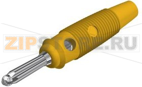 Разъем 4 мм, желтый Hirschmann BUELA 30 K YELLOW 