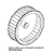 Fan D=196 H=61 38 Blades stainless Unox XVC 704