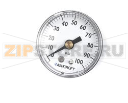 GAUGE, PRESSURE 0-100PSI 