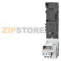 SIMATIC DP, ET 200S, TM-DS65S31-01 S: ТЕРМИНАЛЬНЫЙ МОДУЛЬ ДЛЯ УСТАНОВКИ СИЛОВЫХ МОДУЛЕЙ DS1E-X ИЛИ DSS1E-X ШИРИНОЙ 65 ММ, 1Х3 КОНТАКТНЫЕ ТОЧКИ ДЛЯ ПОДКЛЮЧЕНИЯ НАГРУЗКИ, ВНУТРЕННЯЯ СИЛОВАЯ 50 А ШИНА, КОНТАКТЫ С ВИНТОВЫМИ ЗАЖИМАМИ Siemens 3RK1903-0AK10