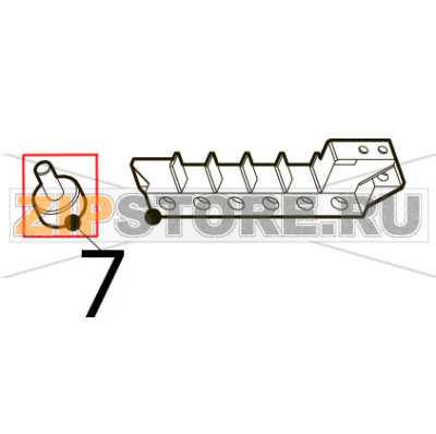 Piedino H=25 mm Tecnoinox PIN35E7 Piedino H=25 mm Tecnoinox PIN35E7Запчасть на деталировке под номером: 7