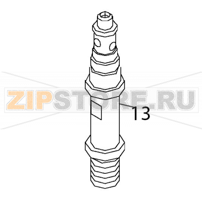 Central shaft Fagor AD-90 Central shaft Fagor AD-90Запчасть на деталировке под номером: 13Название запчасти Fagor на английском языке: Central shaft AD-90.