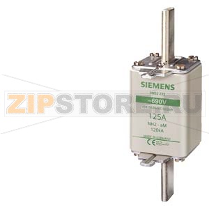 ПЛАВКАЯ ВСТАВКА НИЗКОВОЛЬТНАЯ АМ С НЕИЗОЛИРОВАННЫМИ ВЫСТУПАМИ ДЛЯ МОНТ./ДЕМОНТ. ТИПОРАЗМЕР 2, Iном.=200A, Uном.=690В АС Siemens 3ND2240 