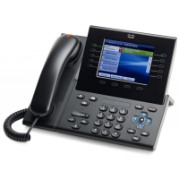 IP-телефон 48 В/DC, 2xGE (PoE), 5 линий, SIP, 640х480 пкс, 2xUSB Cisco CP-8961-CBE-K9