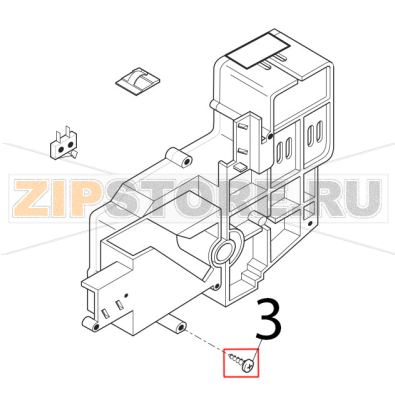 V.Panelvit TCB 3.5x16 testa D=8 Saeco Royal Classic V.Panelvit TCB 3.5x16 testa D=8 Saeco Royal ClassicЗапчасть на деталировке под номером: 3