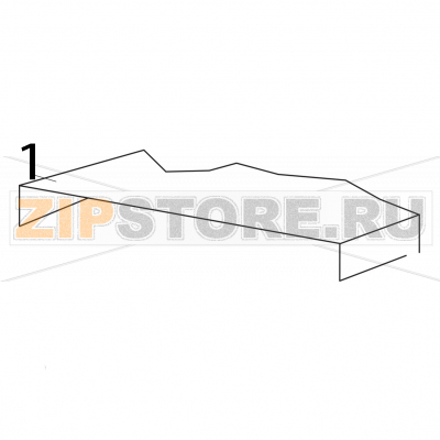 Pannello superiore Elettrobar Fast 160 DP Pannello superiore Elettrobar Fast 160 DPЗапчасть на деталировке под номером: 1