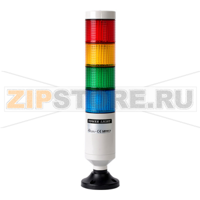 Колонна сигнальная, светодиодная, модульная, Ø: 56 мм Autonics PTE-AG-4FF-RYGB 
