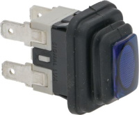 PUSH-BUTTON BIPOLAR BLUE 16A 250V